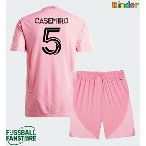 Inter Miami Casemiro #5 Replik Heimtrikot Kinder 2026-27 Kurzarm (+ Kurze Hosen)